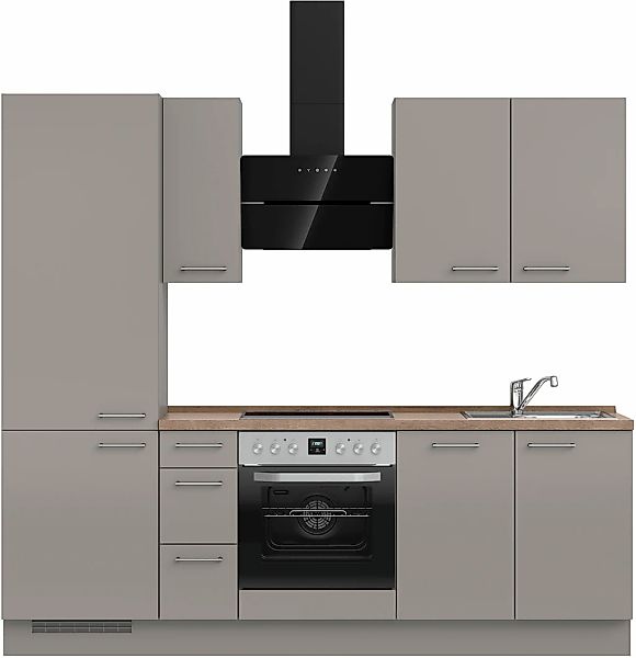 nobilia Küchenzeile ""Laser II", Ausrichtung wählbar, Breite 240 cm", vormo günstig online kaufen