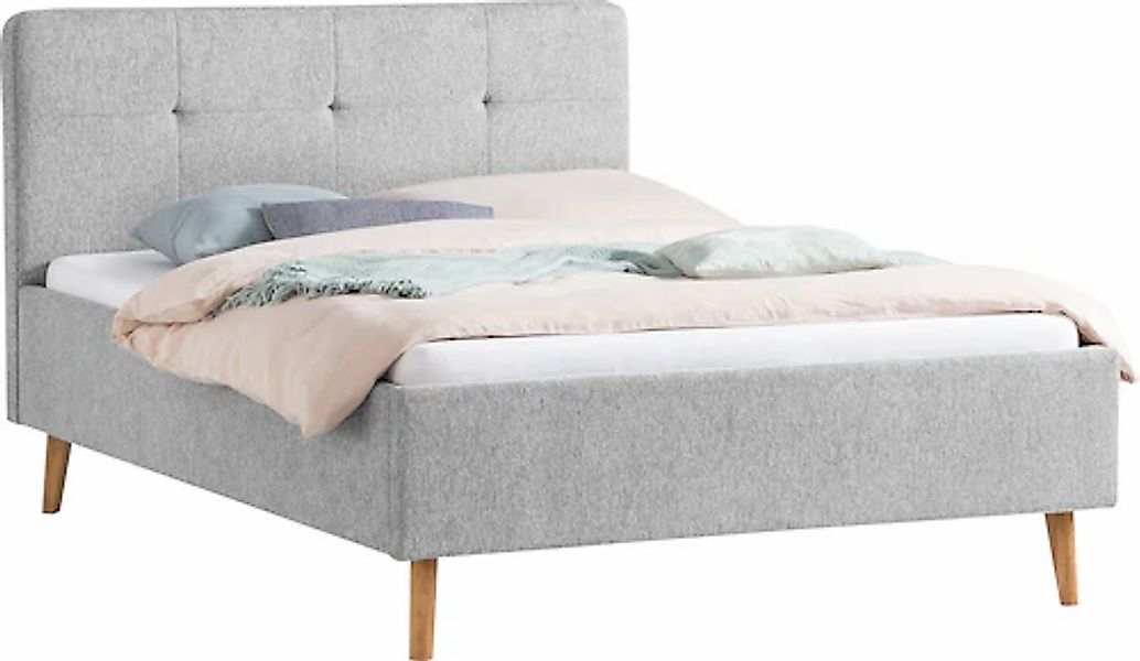 140x200 Polsterbett SMART von Meise Möbel Grau günstig online kaufen