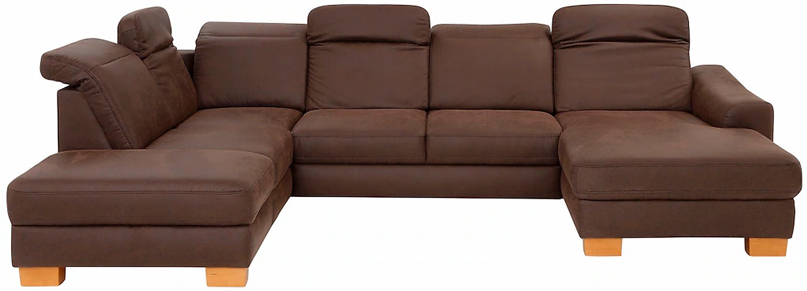 Home affaire Wohnlandschaft "Dundee U-Form" wahlweise mit Kopfteilverstellu günstig online kaufen