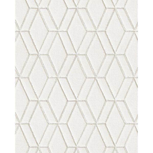 PROFHOME DE120061-DI Grafik Tapete Geometrisch glänzend Weiß Silber 0,53 m günstig online kaufen