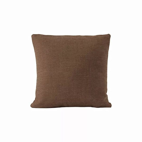Kissen Mingle textil braun / 45 x 45 cm - Muuto - Braun günstig online kaufen