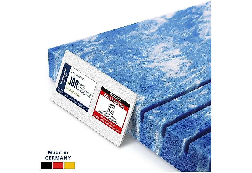AM Qualitätsmatratzen, Topper 7-Zonen Memory Foam Gelschaum-Topper, Optimal günstig online kaufen