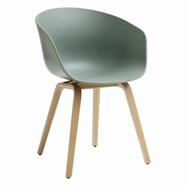 Sessel  About a chair AAC22 plastikmaterial grün / Recycelt - Hay - Grün günstig online kaufen