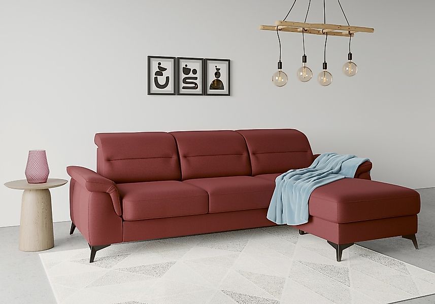 sit&more Ecksofa "Sinatra L-Form" mit Recamiere, optional mit Kopfteilverst günstig online kaufen