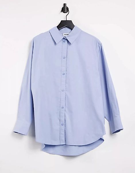 Weekday – Edyn – Oversize-Hemd in Blau günstig online kaufen