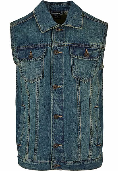 URBAN CLASSICS Jerseyweste "Urban Classics Herren Denim Vest" 1 Stk. günstig online kaufen