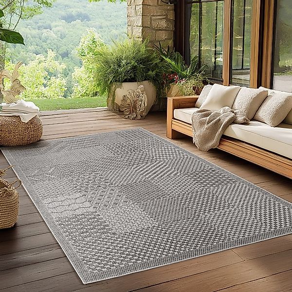 Ayyildiz Teppiche Outdoorteppich »IBIZA 1902«, rechteckig, 5 mm Höhe, Läufe günstig online kaufen