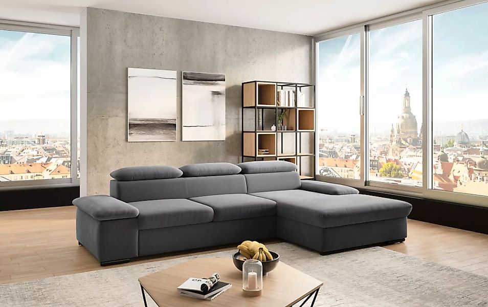 sit&more Ecksofa »Alcudia L-Form«, wahlweise mit Bettfunktion günstig online kaufen