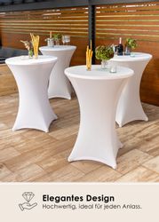 Gräfenstayn Stehtischhusse Stretchbezug Stehtisch Hussen, Elegante günstig online kaufen