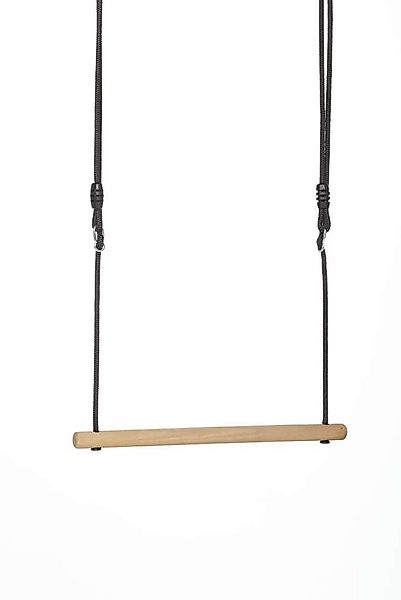 DICE Einzelschaukel Holztrapez mit schwarzem geflochtenem Seil, passend für günstig online kaufen