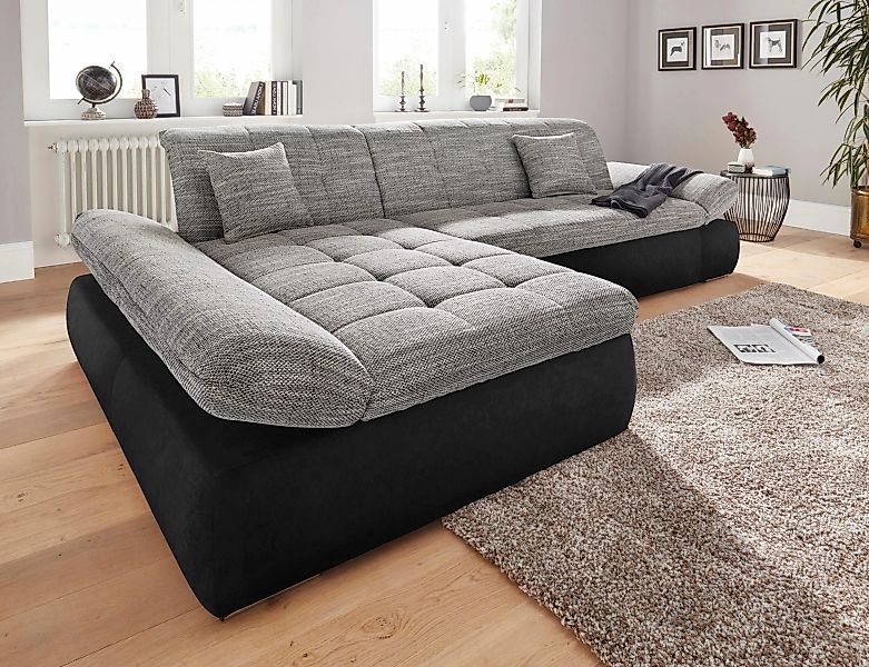 DOMO collection Ecksofa "PB Moric wahlweise mit Bettfunktion + Armteilverst günstig online kaufen