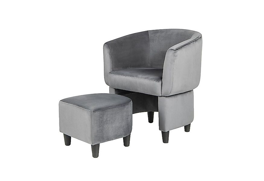 KOMFOTTEU Relaxsessel, mit Hocker, Ottomane & Rückenlehne günstig online kaufen