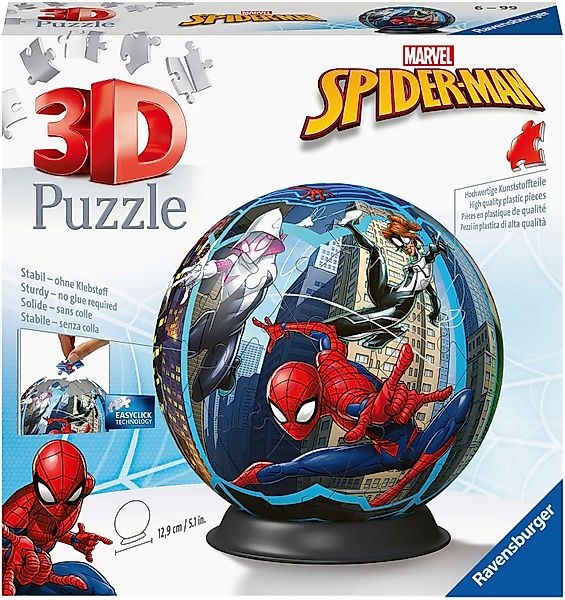 Ravensburger 3D-Puzzle Spiderman, 73 Puzzleteile, Made günstig online kaufen