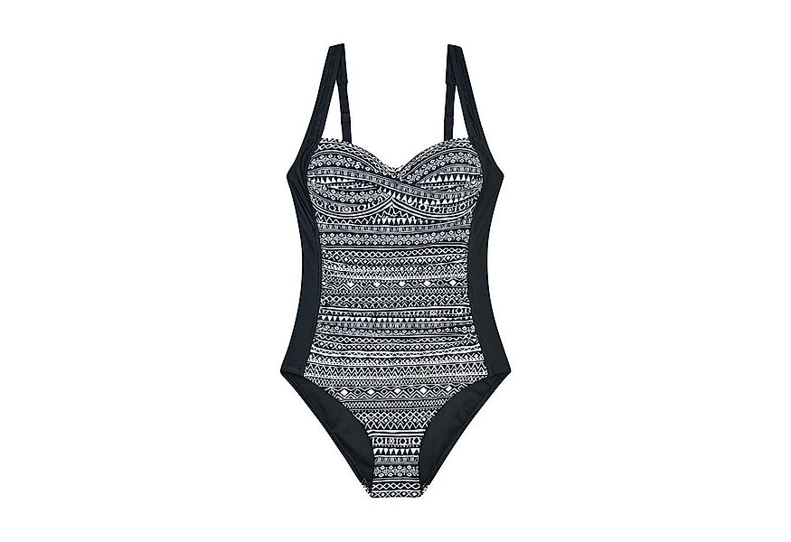 COFI 1453 Badeanzug Damen-Push-Up-Badeanzug im Vintage-Stil mit Verführeris günstig online kaufen