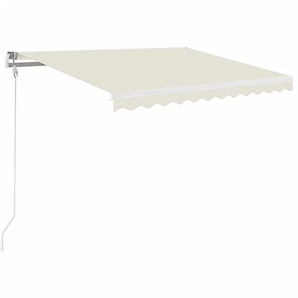 furnicato Markise Manuell Einziehbar 350x250 cm Creme günstig online kaufen