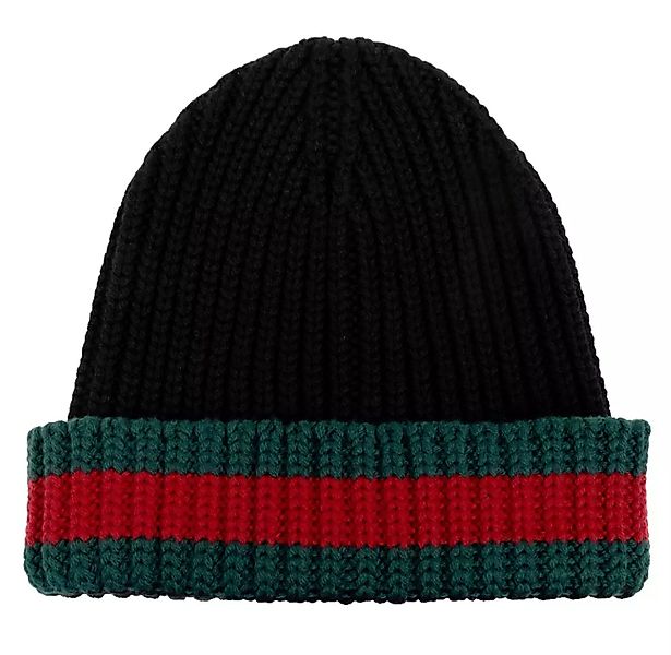 GUCCI Strickmütze Web Rippenstrick Hut Beanie günstig online kaufen
