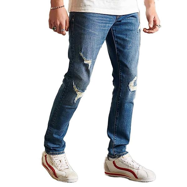 Superdry Slim Jeans 34 Stanton Bright Blue Vintage günstig online kaufen