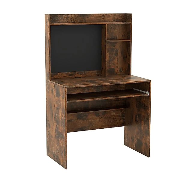 Costway Schreibtisch mit Magnetischer Pinnwand & Tastaturablage Braun günstig online kaufen