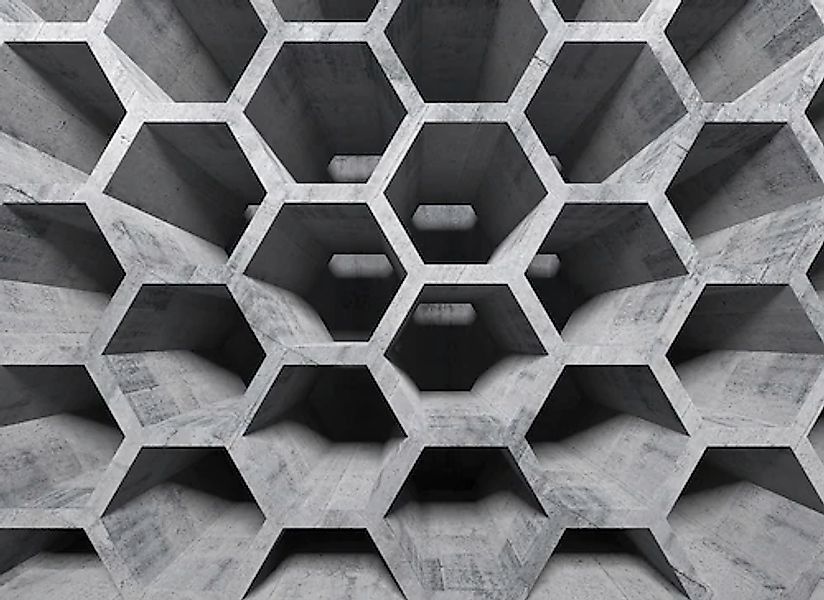 living walls Fototapete »Designwalls Honeycomb Structure 1« glatt Vlies, Wa günstig online kaufen