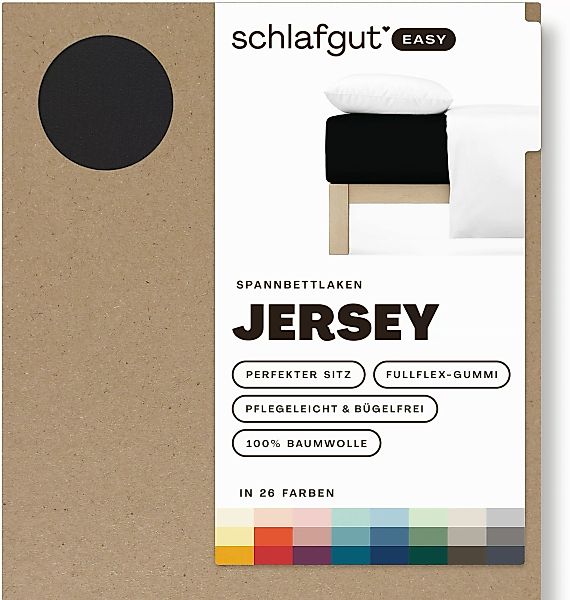 Schlafgut Spannbettlaken EASY aus 100% Baumwolle, günstig online kaufen