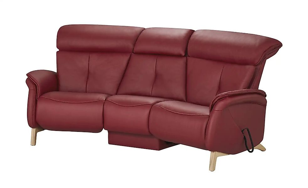 himolla Einzelsofa Leder  4708 ¦ rot ¦ Maße (cm): B: 216 H: 97 T: 119.0 Pol günstig online kaufen