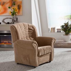 TV Sessel mit Federkern beige günstig online kaufen