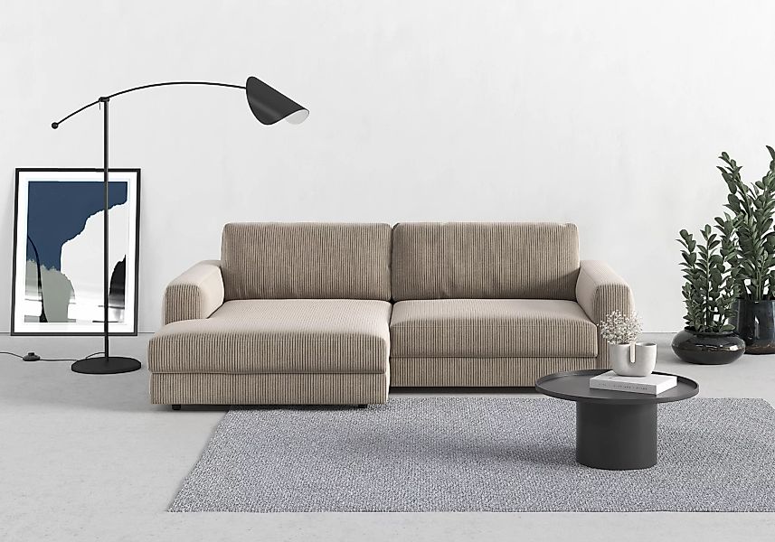 TRENDMANUFAKTUR Ecksofa »Bourbon, Designsofa mit tollem Sitzkomfort, L-Form günstig online kaufen