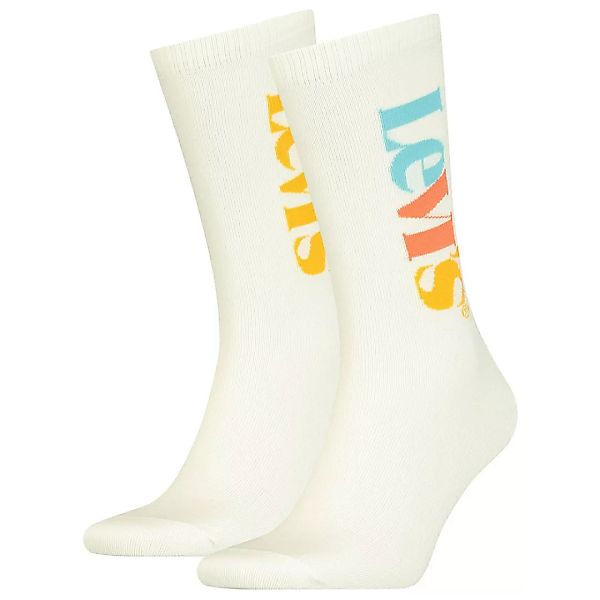 Levi´s ® Vertical Logo Regular Socken 2 Paare EU 43-46 Mixed Colors günstig online kaufen