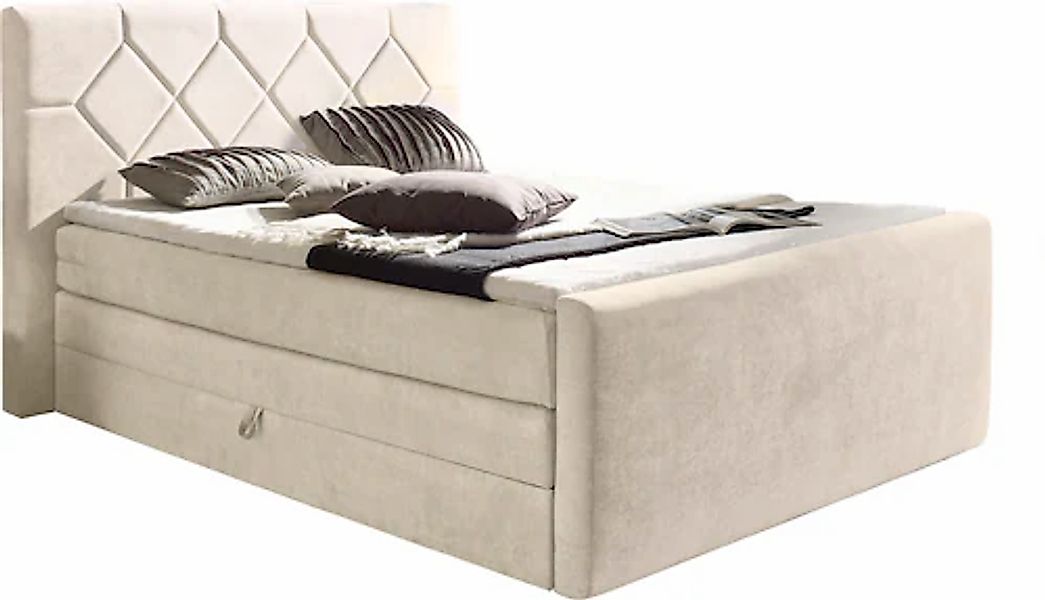 Home affaire Boxspringbett "Atlanta" inklusive Topper und Bettkasten günstig online kaufen