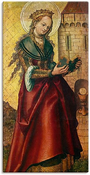 Artland Wandbild "Die heilige Barbara.", Frau, (1 St.), als Leinwandbild, P günstig online kaufen
