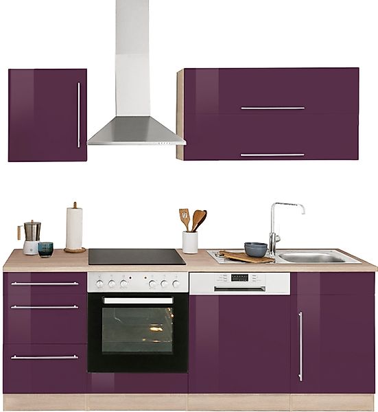 KOCHSTATION Küchenzeile KS-Samos, Breite 220 cm, günstig online kaufen