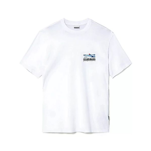 Napapijri Suar Kurzärmeliges T-shirt L White Patterned günstig online kaufen
