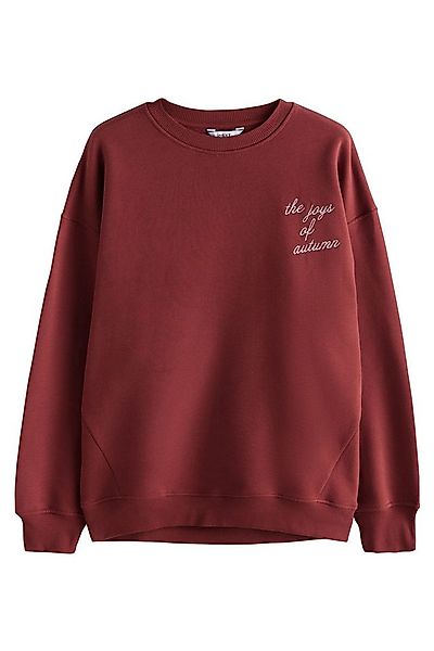 Next Sweater Rundhals-Sweatshirt, Stickerei und Grafik (1-tlg) günstig online kaufen
