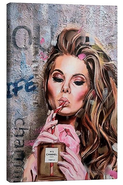 Posterlounge Wandbild Woman drinking Chanel Perfume, Simona Zecca, erhältli günstig online kaufen