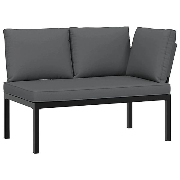 vidaXL Gartenbank Gartenbank mit Kissen Schwarz günstig online kaufen