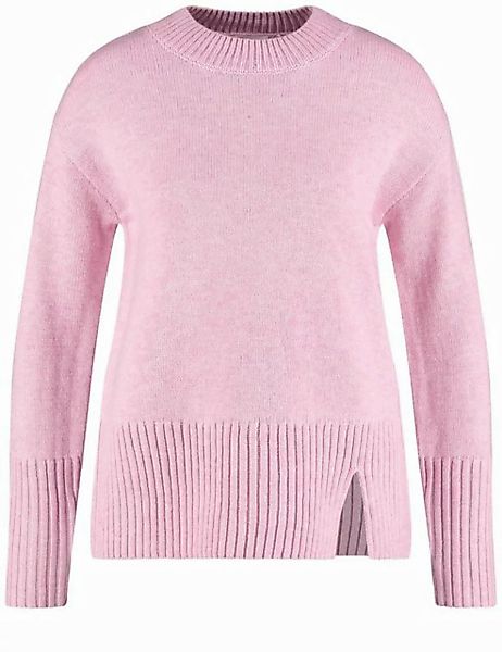 GERRY WEBER Rundhalspullover Kuscheliger Strickpullover mit Saumschlitz günstig online kaufen