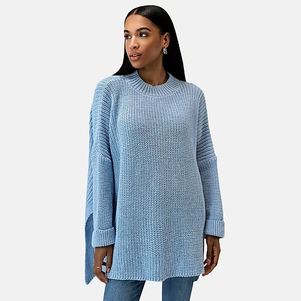 Elara Strickpullover Elara Damen Strickpullover Runderkragen günstig online kaufen