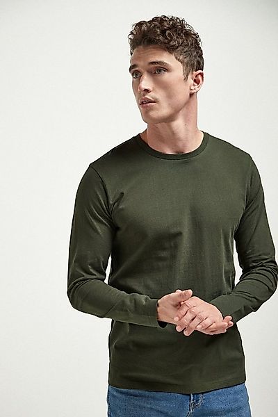 Next Langarmshirt Rundhalsshirt – Regular Fit (1-tlg) günstig online kaufen