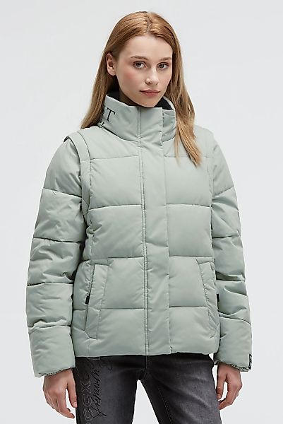 SOCCX Winterjacke ohne Kapuze mit abnehmbaren Ärmeln günstig online kaufen