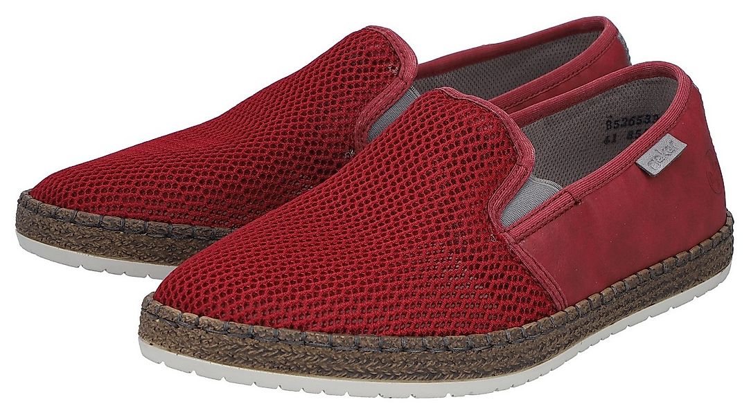 Rieker Espadrille Sommerschuh, Slipper, Freizeitschuh im Materialmix günstig online kaufen