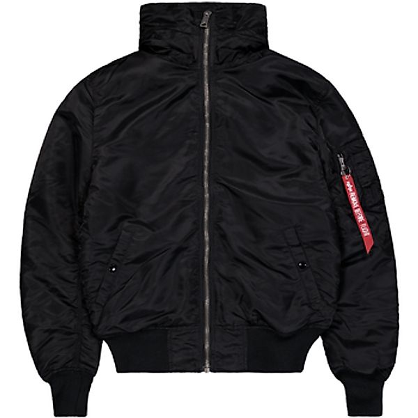 Alpha  Herren-Jacke MA-1 Hooded - black günstig online kaufen