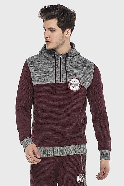 Cipo & Baxx Kapuzensweatshirt "Sweatshirts", 1 Stk. mit Zipper und Konstras günstig online kaufen