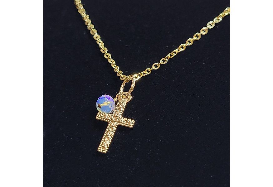 GOLDEN Kreuzkette Kreuzkette, Goldkette, zarte Halskette, minimalistische D günstig online kaufen