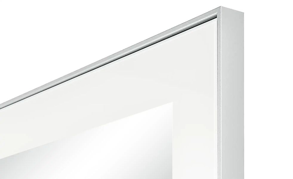 Spiegel 120 x 77 cm Duna ¦ weiß ¦ Glas,Aluminium,Holzwerkstoff ¦ Maße (cm): günstig online kaufen
