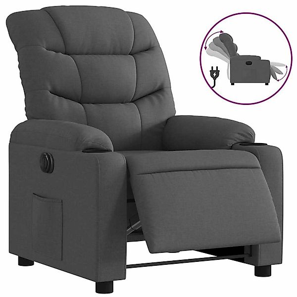 vidaXL Relaxsessel Elektrisch Dunkelgrau Stoff 3206628 günstig online kaufen