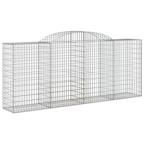 vidaXL Gabionen mit Hochbogen 25 Stk 300x50x120/140cm Eisen 1666579 günstig online kaufen