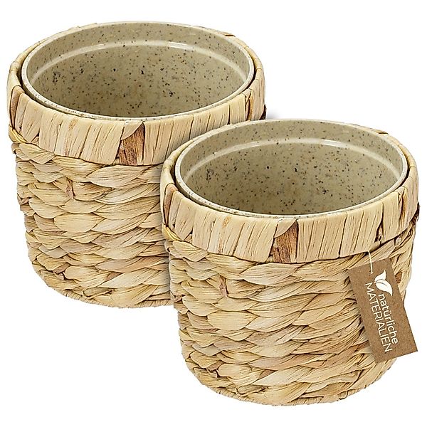 HMF Wasserhyazinthentopf Innovativer Blumentopf geflochten aus günstig online kaufen