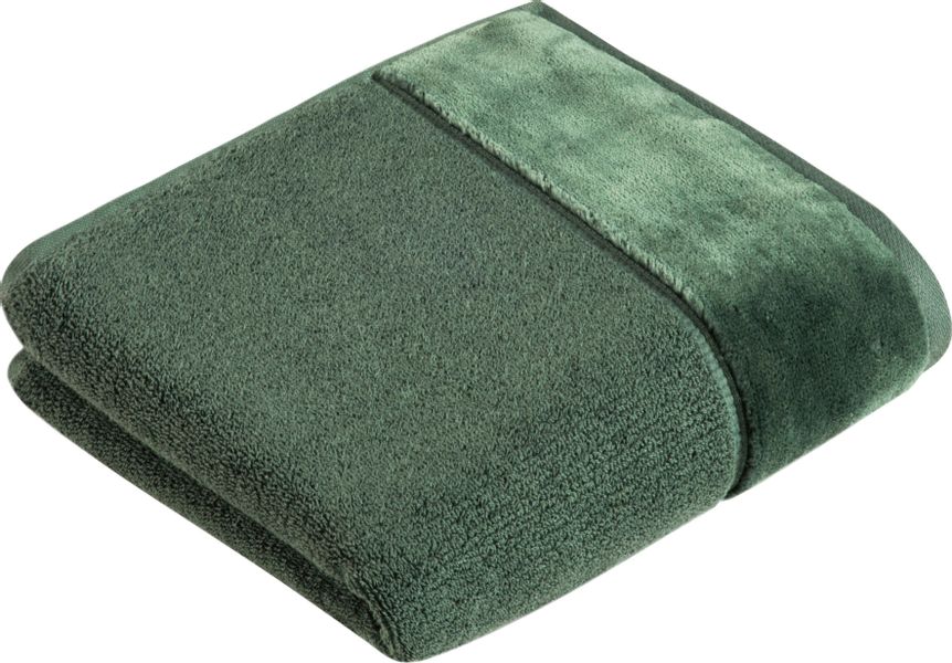 Vossen Handtuch "Pure" Baumwolle & VEGAN, mit eleganter Veloursbordüre günstig online kaufen