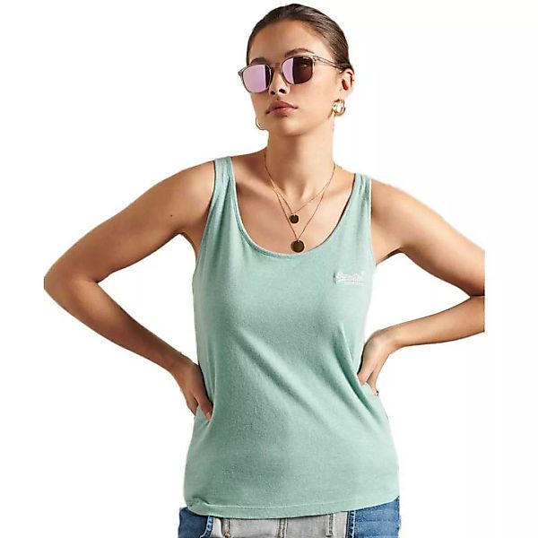 Superdry Orange Label Classic Ärmelloses T-shirt XS Sage Marl günstig online kaufen