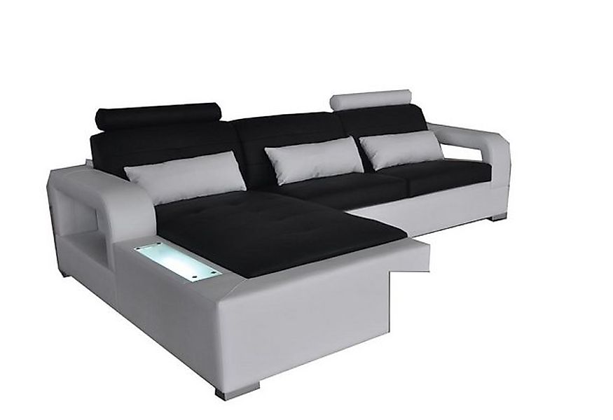 Xlmoebel Ecksofa Modernes Ecksofa aus Leder mit USB-Anschluss, Wohnlandscha günstig online kaufen